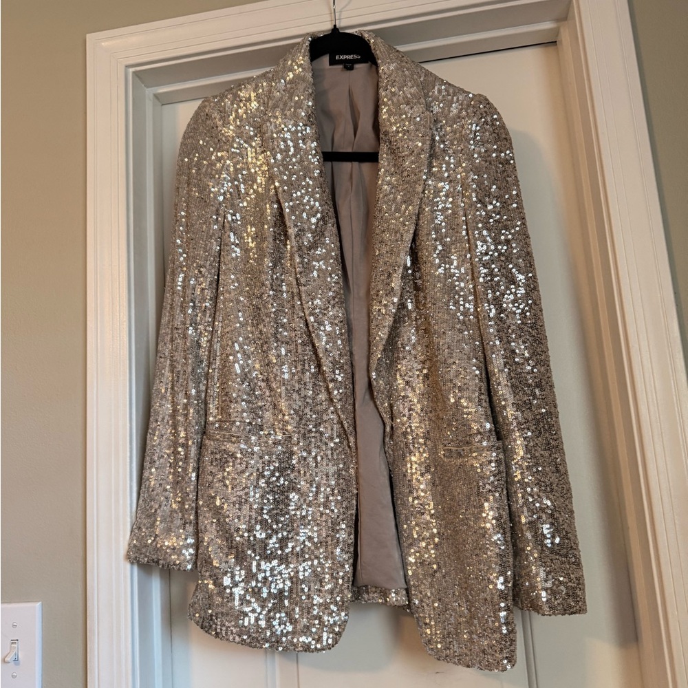 Express Sparkling Silver Jacket